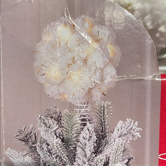 Ashland Festive White Lighted Tree Topper - Picture 2 of 2